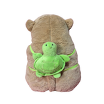 Peluche de Capibara 45 cm + Cobija Bordada 100x100 cm – Envío Gratis