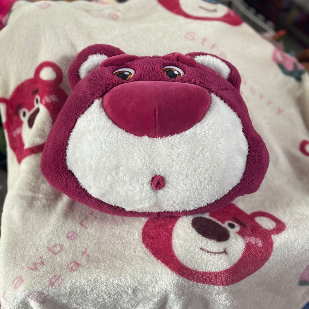 Cojín Cobija lotso Intensamente 2 de 38 cm x 38 cm con cobija de 110 cm x 100 cm Envió Gratis