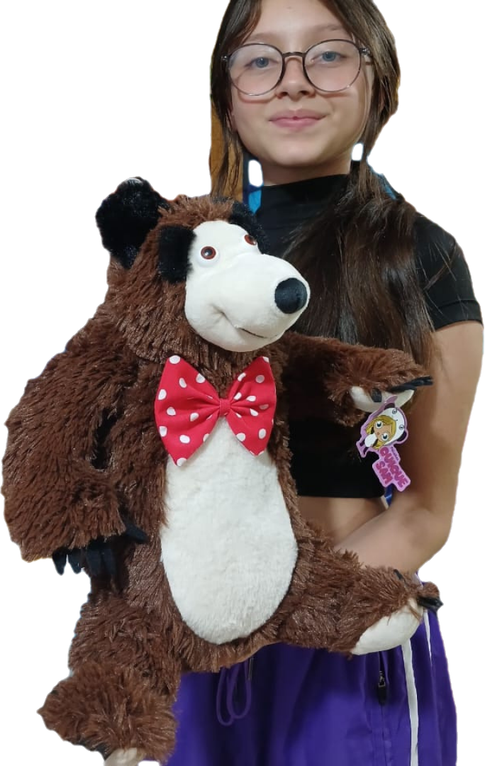 Oso de masha de peluche 38cm con envio gratis