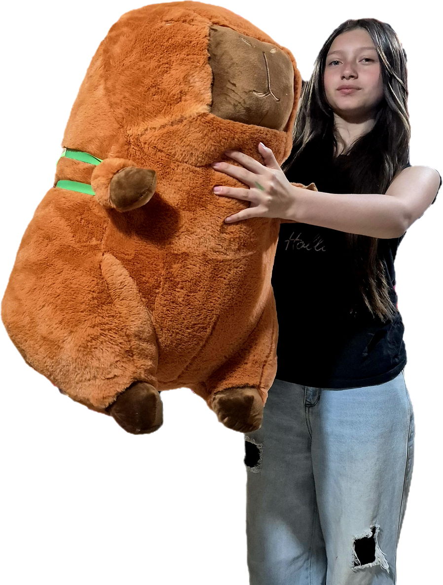 peluche de Capibara de 70 cm envió gratis