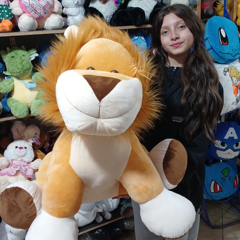 Muñeco De León Sentado, Peluches 75cm envió gratis