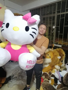 HELLO KITY GIGANTE 105CM c 75 cm diseño sentada