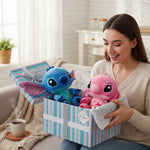 Pareja de peluches Lilo & Stitch con Ángela – 26 cm perfumados, pago contraentrega