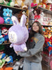 Peluche labubu morada de  55 cm envio gratis