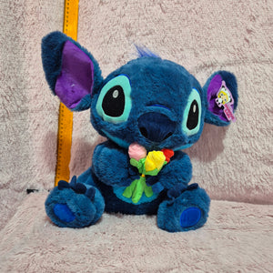Peluche de Lilo y Stitch de 35 cm con flores, envío gratis 🎁🌸✨