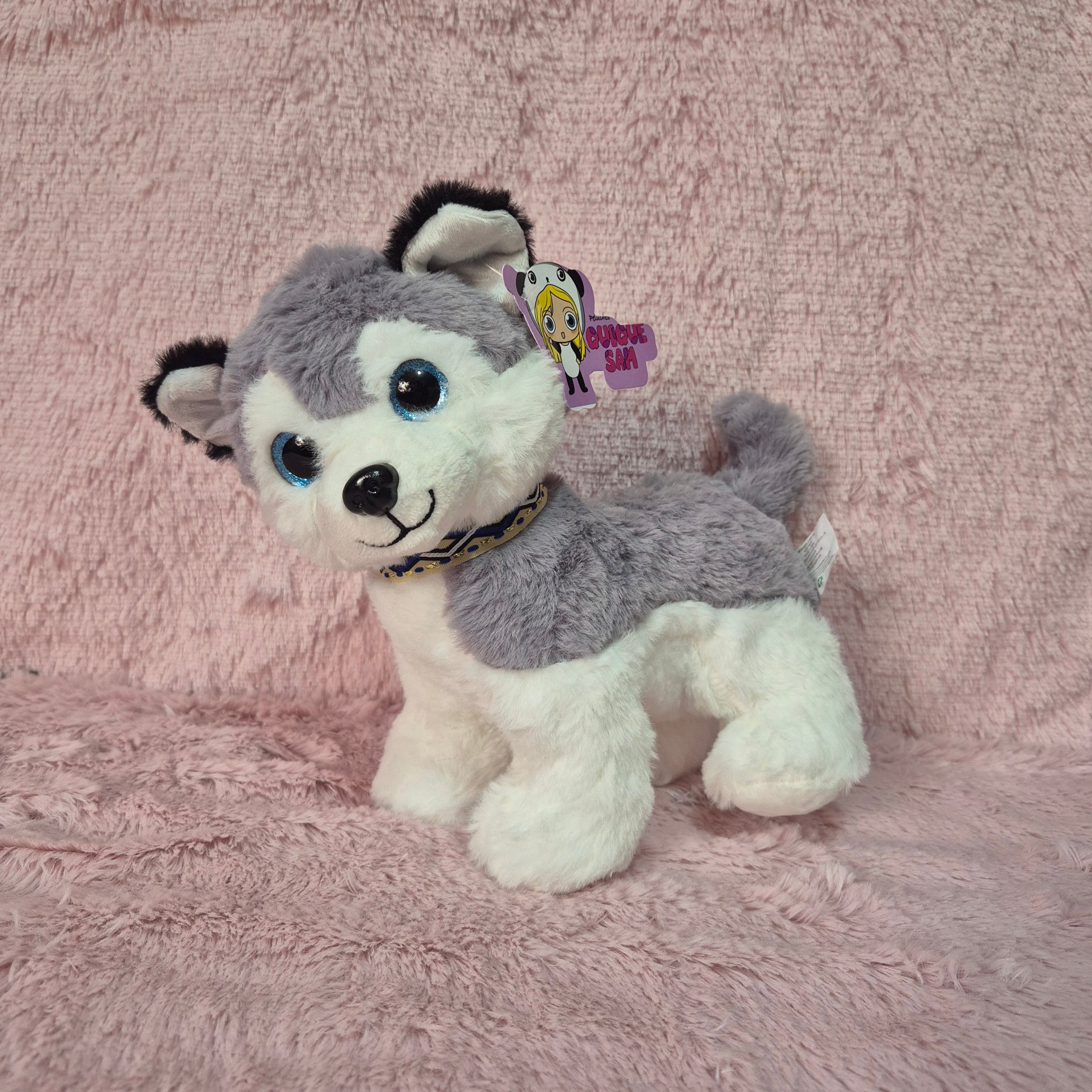 Peluche de perro/Husky siberiano 25 cm 🐶🐕🧸