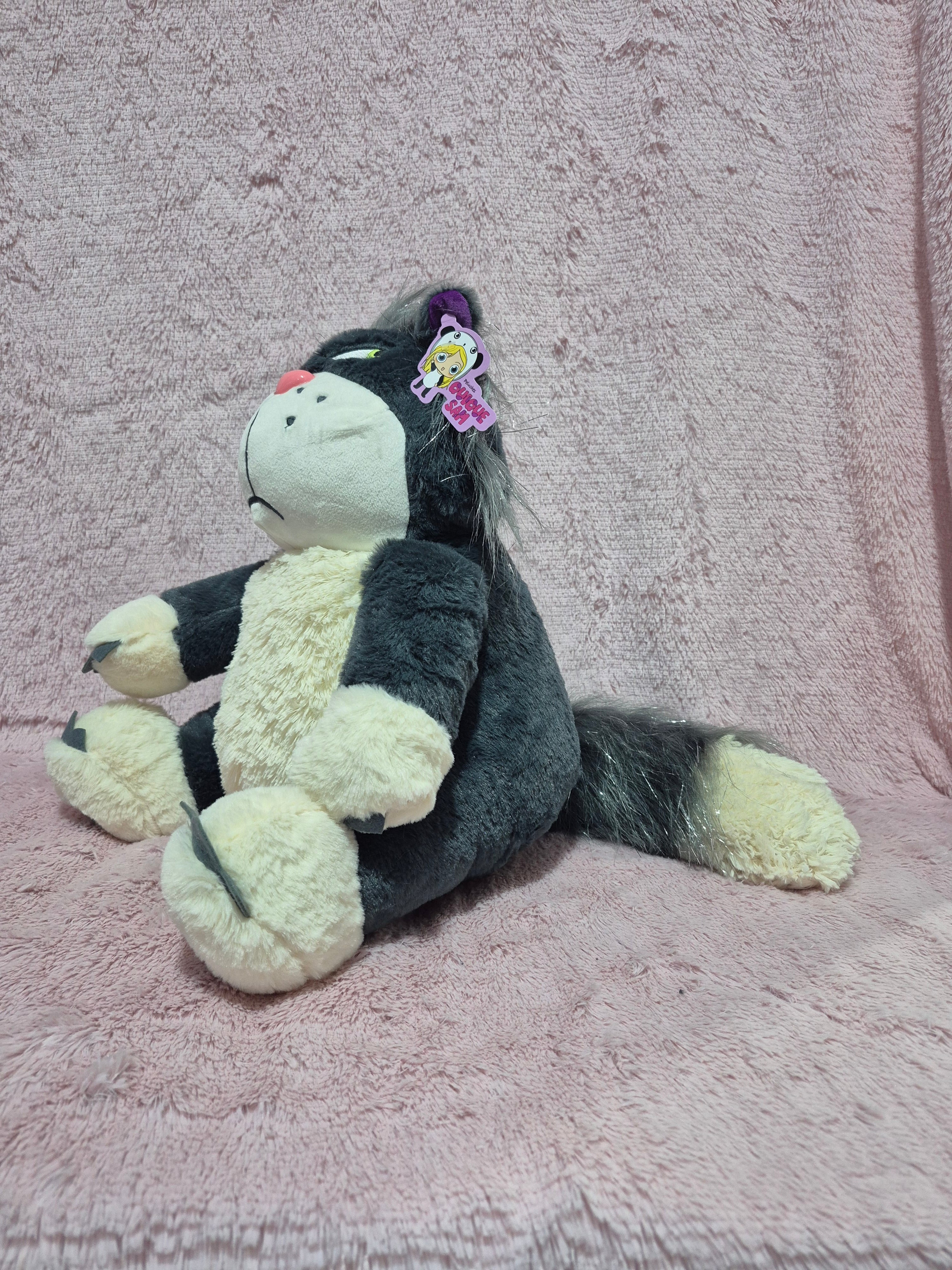 Peluche de gato lucifer 45cm envio gratis