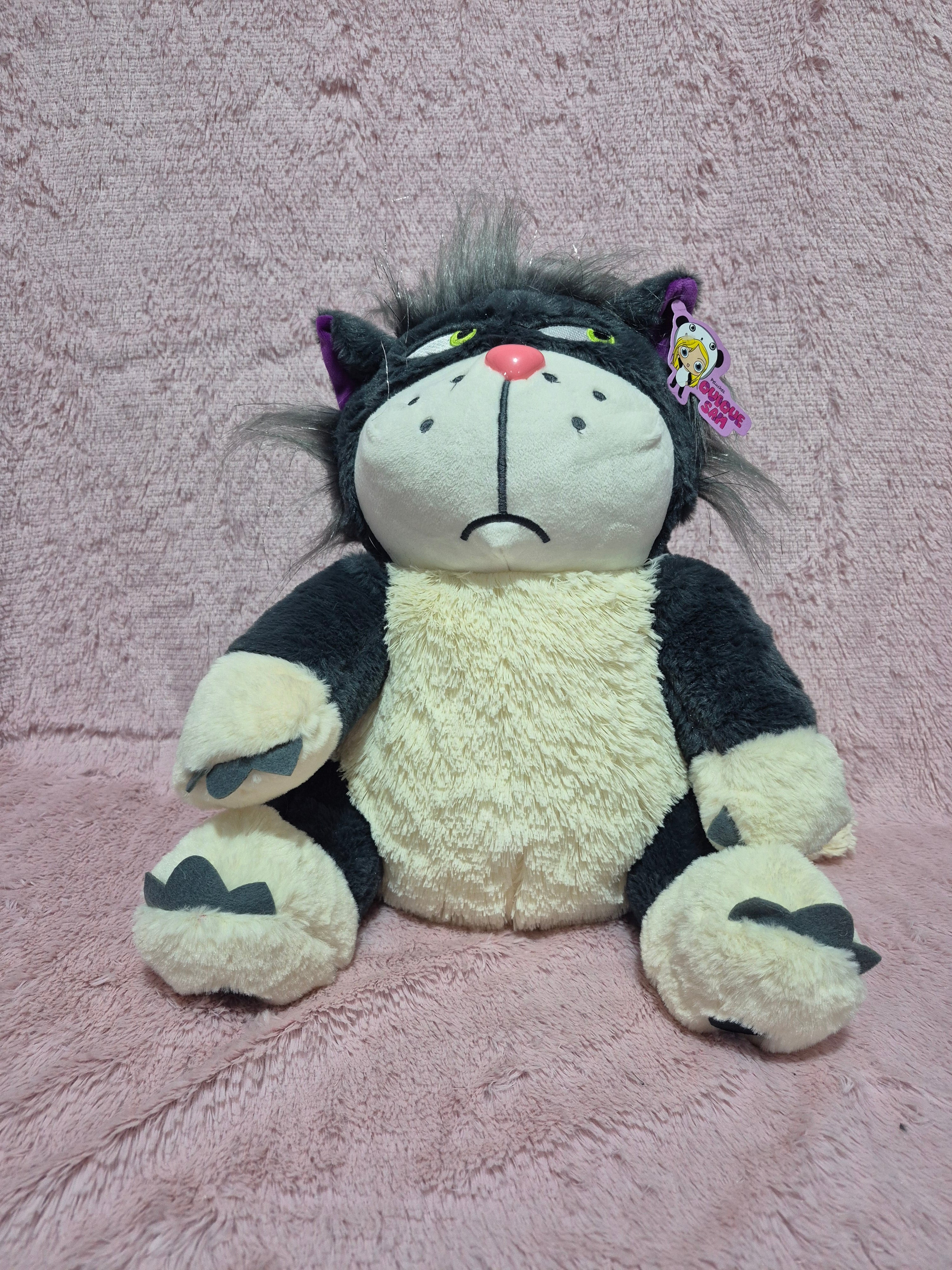 Peluche de gato lucifer 45cm envio gratis