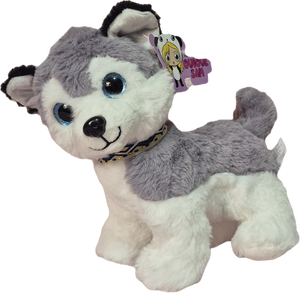 Peluche de perro/Husky siberiano 25 cm 🐶🐕🧸