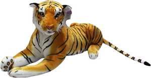 Peluche De Tigre Amarillo, Animal Salvaje, 65 Cm envió gratis