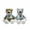 Peluches de Tigres naranja o blanco de bengala con saco de mangas azules con pecho blanco estampado,el cual mide 80 Cm de pie ¡ENVÍO GRÁTIS!