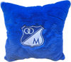 Cojín de peluche del equipo Millonarios, dimensiones 40cm x 40cm, con envío gratuito.⚽🎁📦